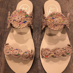 Jack Rogers Lauren Multi-colored Cork sandal 6.5